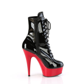 Pleaser DELIGHT-1020 Botines Plataforma Charol Negro