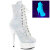 Pleaser DELIGHT-1020LG Botines Plataforma brillo blanco neón