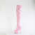 Pleaser DELIGHT-3000HWR Botas por encima de la rodilla con Plataforma Charol rosa