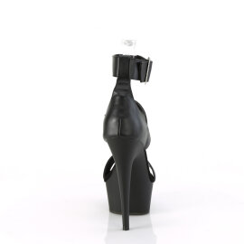 Pleaser DELIGHT-629 Sandalias Plataforma ecoPiel Negro
