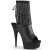 Pleaser Botín DELIGHT-1018RSF Negro Cuero Sintético EU-35 / US-5