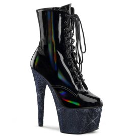 Pleaser BEJEWELED-1020-7 Plateau Ankle Boots Holo...