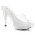 Fabulicious ELEGANT-401 Zuecos con Plataforma  Transparente