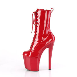 Pleaser ENCHANT-1040 Botines Plataforma Charol Rojo