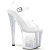 Pleaser ENCHANT-708AQUA-04 Sandalias con Plataforma plata brillante transparente