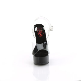 Pleaser EXCITE-608 Sandalias con Plataforma transparente