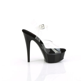 Pleaser EXCITE-608 Sandalias con Plataforma transparente
