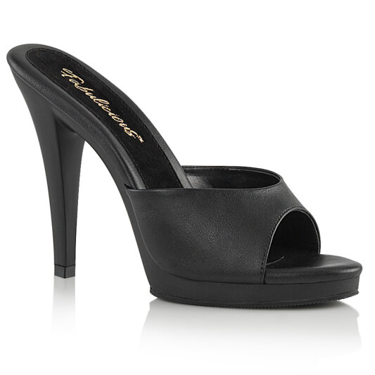 Fabulicious FLAIR-401-2 Zuecos Piel Sintética Negro