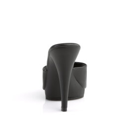 Fabulicious FLAIR-401-2 Zuecos Piel Sintética Negro