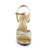 Fabulicious FLAIR-419/G/C Sandalias Tono Claro Purpurina Dorado