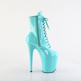 Pleaser FLAMINGO-1020 Botines Plataforma Charol turquesa
