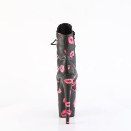 Pleaser FLAMINGO-1020KISSES Botines con Plataforma Piel Sintética Negro