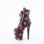 Pleaser FLAMINGO-1020KISSES Botines con Plataforma Piel Sintética Negro