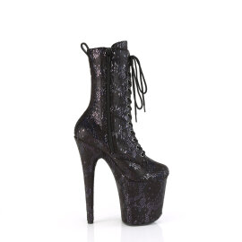 Pleaser FLAMINGO-1040SPF Botines Plataforma Negro metalizado