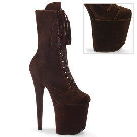 Pleaser FLAMINGO-1045VEL Botines Plataforma terciopelo...