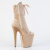 Pleaser FLAMINGO-1045VEL Botines Plataforma terciopelo beige