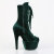 Pleaser FLAMINGO-1045VEL Botines Plataforma terciopelo verde