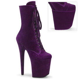 Pleaser FLAMINGO-1045VEL Botines Plataforma terciopelo...