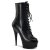 Pleaser Botín DELIGHT-1020 Negro Piel EU-41 / US-11