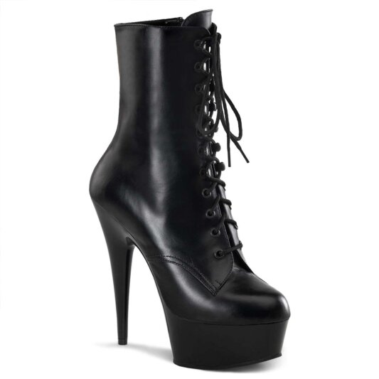 Pleaser Botín DELIGHT-1020 Negro Piel EU-35 / US-5