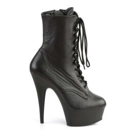 Pleaser Botín DELIGHT-1020 Negro Piel EU-35 / US-5