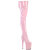 Pleaser FLAMINGO-3850 Botas por encima de la rodilla con Plataforma Charol rosa