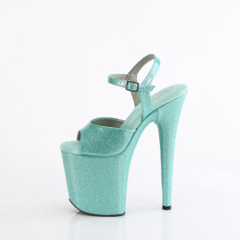 Pleaser FLAMINGO-809GP Sandalias Plataforma Charol brillo turquesa