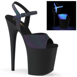 Pleaser FLAMINGO-809REFL Sandalias con Plataforma Negro...