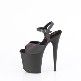 Pleaser FLAMINGO-809REFL Sandalias con Plataforma Negro Tono Claro