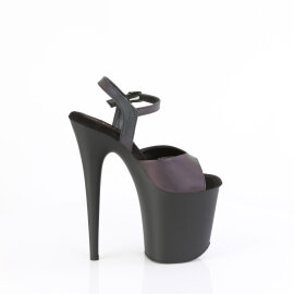 Pleaser FLAMINGO-809REFL Sandalias con Plataforma Negro Tono Claro