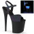 Pleaser FLAMINGO-809REFL Sandalias con Plataforma Negro Tono Claro