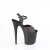 Pleaser FLAMINGO-809REFL Sandalias con Plataforma Negro Tono Claro