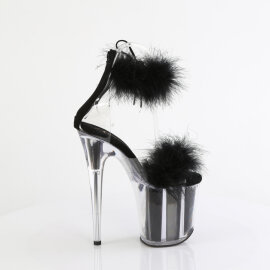 Pleaser FLAMINGO-824F Sandalias Plataforma Negro Tono Claro