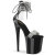 Pleaser FLAMINGO-827RS Sandalias Plataforma Tono Claro pedrería Negro