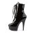 Pleaser Botín DELIGHT-1020 Negro Charol EU-36 / US-6