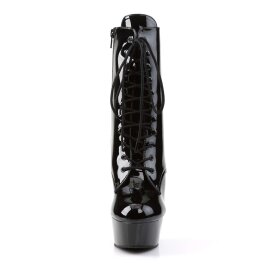 Pleaser Botín DELIGHT-1020 Negro Charol EU-38 / US-8