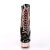 Pleaser Botín DELIGHT-1020 Negro Charol Oro Rosado Claro Metalizado EU-36 / US-6