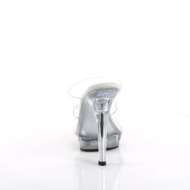 Fabulicious LIP-102 Zuecos transparentes