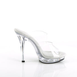 Fabulicious LIP-102 Zuecos transparentes