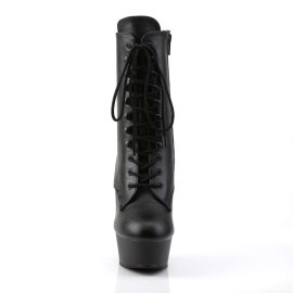 Pleaser Botín DELIGHT-1020 Negro Cuero Sintético EU-35 / US-5