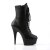 Pleaser Botín DELIGHT-1020 Negro Cuero Sintético EU-35 / US-5