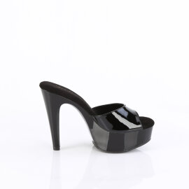 Fabulicious  MARTINI-501  Zuecos con PlataformaCharol Negro