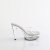 Fabulicious MARTINI-501 Zuecos con Plataforma Transparente
