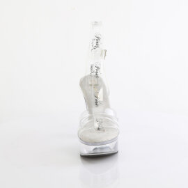 Fabulicious MARTINI-505 Sandalias con Plataform transparente