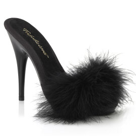 Fabulicious POISE-501 Zuecos de Negro