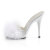 Fabulicious POISE-501 Zuecos de Blanco