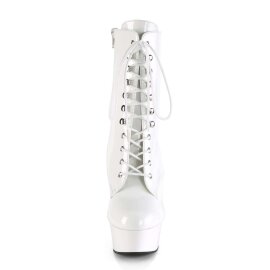 Pleaser Botín DELIGHT-1020 Blanco Charol EU-41 /...