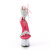 Pleaser SKY-327RSI Sandalias Plataforma pedrería plata rosa