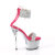 Pleaser SKY-327RSI Sandalias Plataforma pedrería plata rosa
