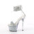 Pleaser SKY-327RSI Sandalias Plataforma pedrería plata
